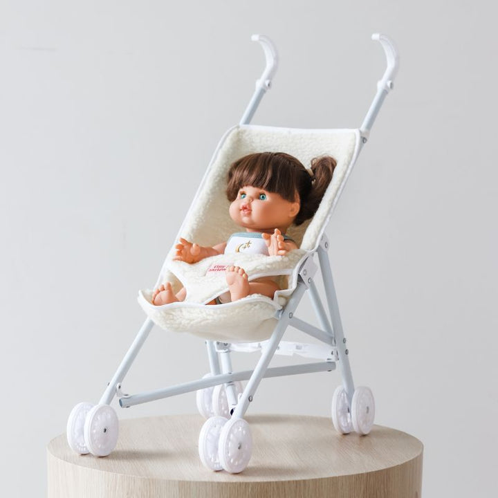 Tiny Harlow - Doll Stroller - Cream Sherpa