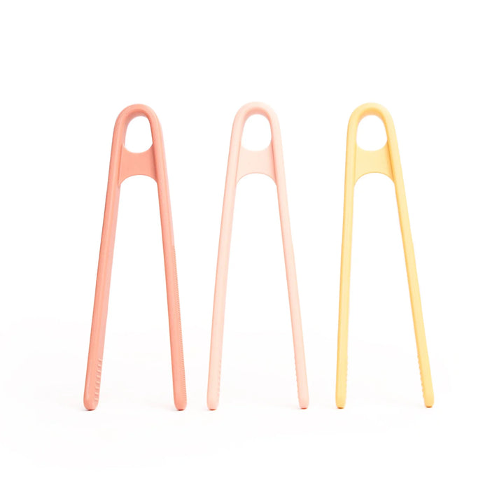 Inspire My Play - Tong Set - Coral/Yellow - Mabel & Fox