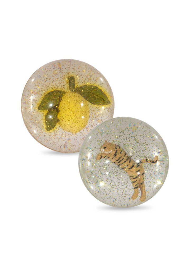 Konges Slojd- Bouncing Ball Set - Lemon / Tiger