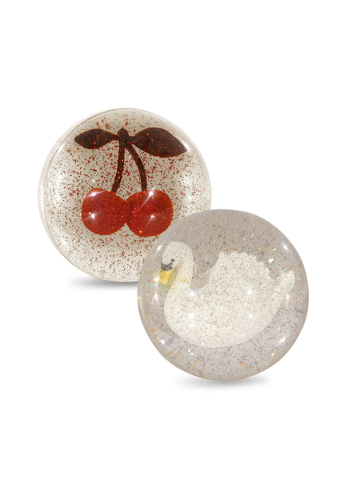 Konges Slojd- Bouncing Ball Set - Cherry / Swan