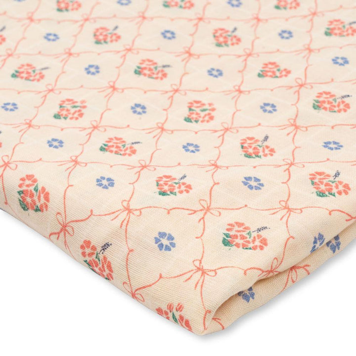 Konges Slojd - Large Muslin Swaddle - Fleur Decor