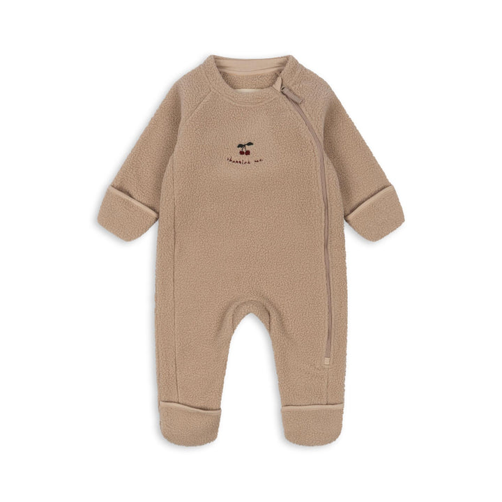 Konges Slojd - Fleece Onesie - Teddy - Smoke Grey