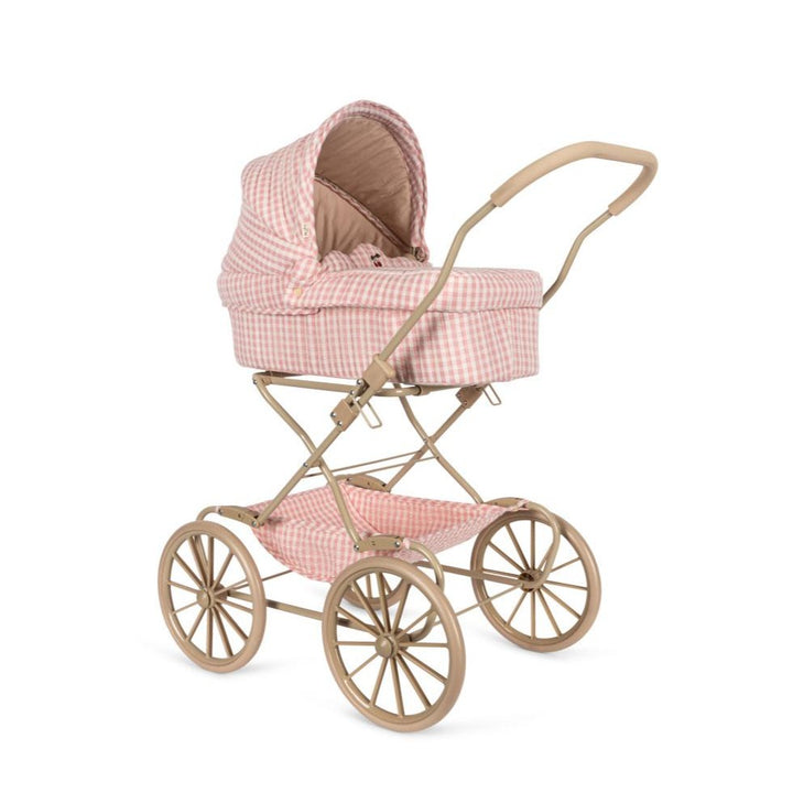 Konges Slojd - Doll Pram - Powder Pink Check