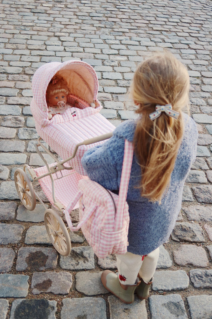 Konges Slojd - Doll Pram - Powder Pink Check