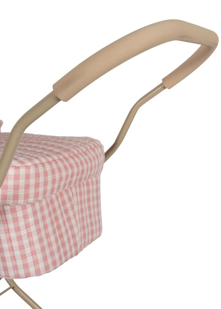 Konges Slojd - Doll Pram - Powder Pink Check