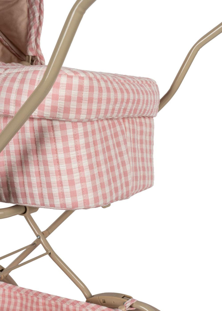 Konges Slojd - Doll Pram - Powder Pink Check