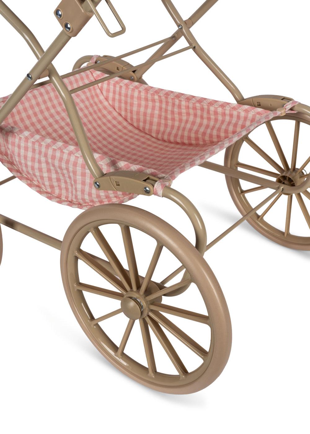 Konges Slojd - Doll Pram - Powder Pink Check