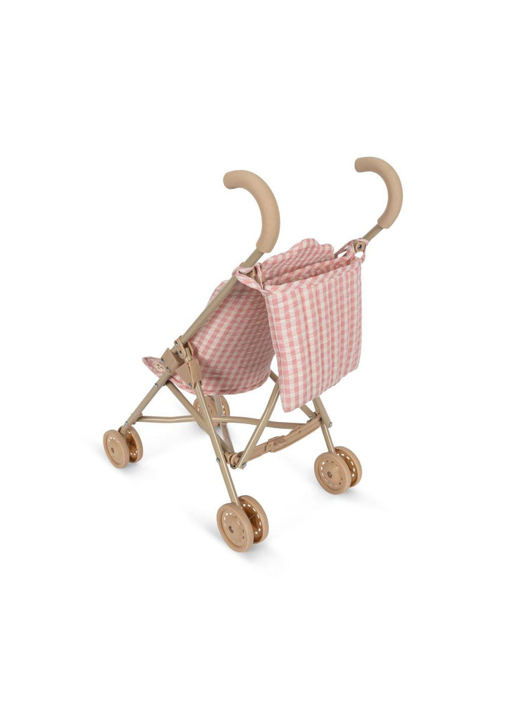 Konges Slojd - Doll Stroller - Powder Pink Check