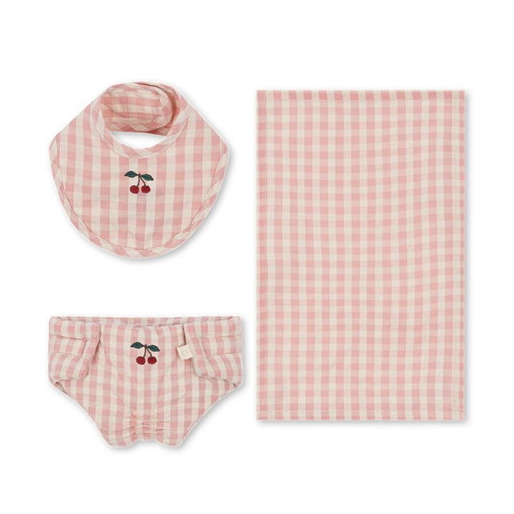 Konges Slojd - Doll Nursery Set - Powder Pink Check