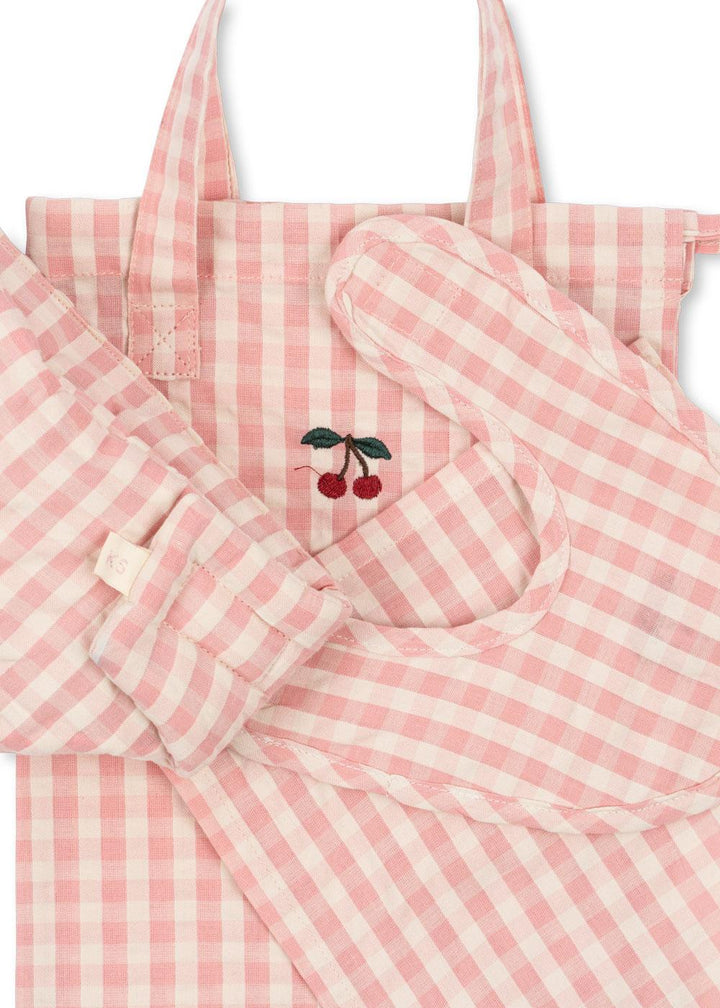 Konges Slojd - Doll Nursery Set - Powder Pink Check