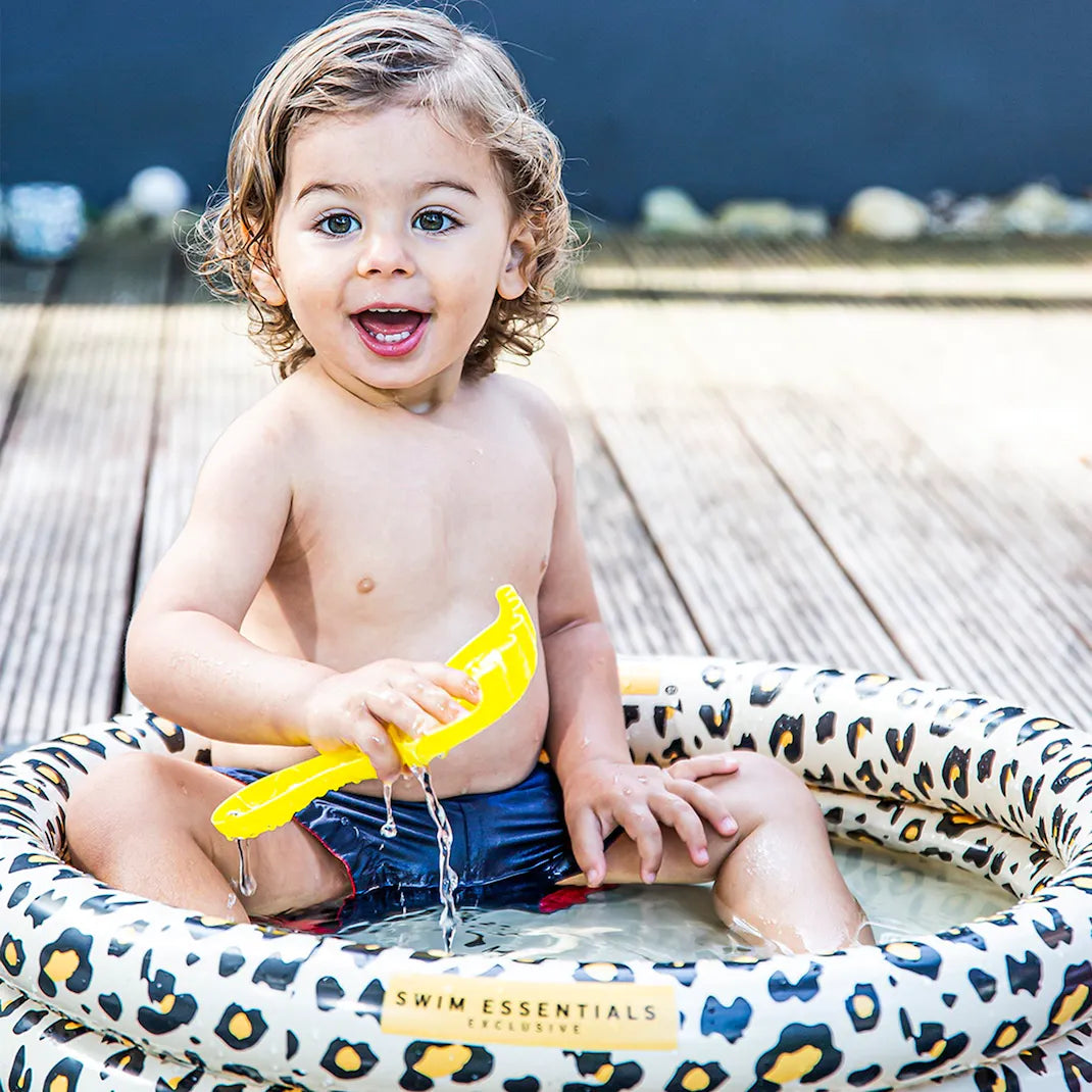 Swim Essentials - Baby Pool Leopard Print Beige - 60 cm - Mabel & Fox