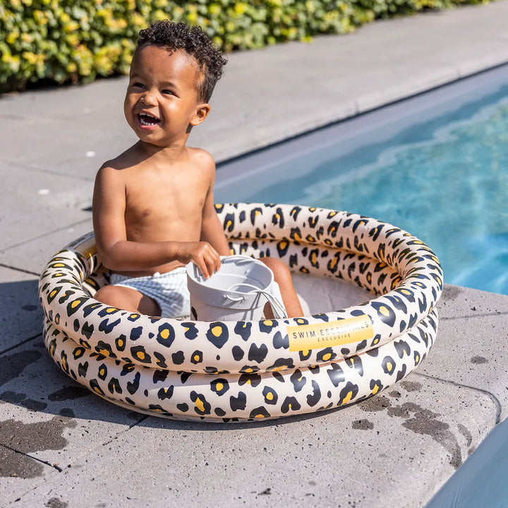 Swim Essentials - Baby Pool Leopard Print Beige - 60 cm - Mabel & Fox