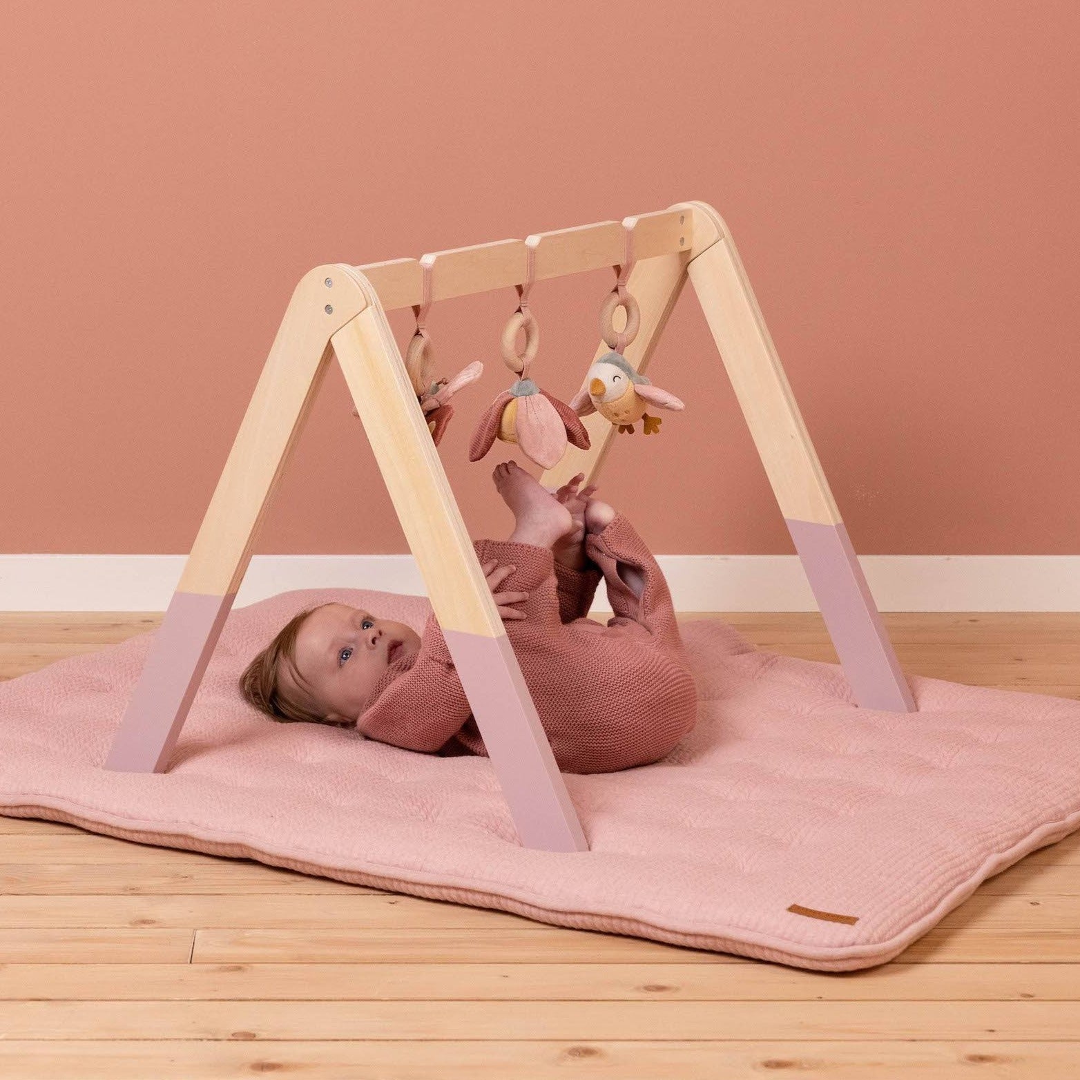 Pink cheap baby gym