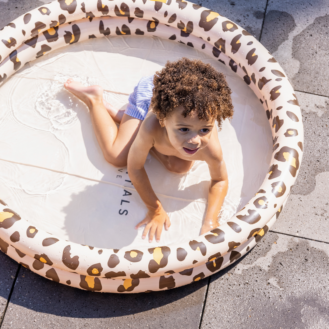 Swim Essentials - Inflatable Swimming Pool - Beige Leopard - 100cm - Mabel & Fox